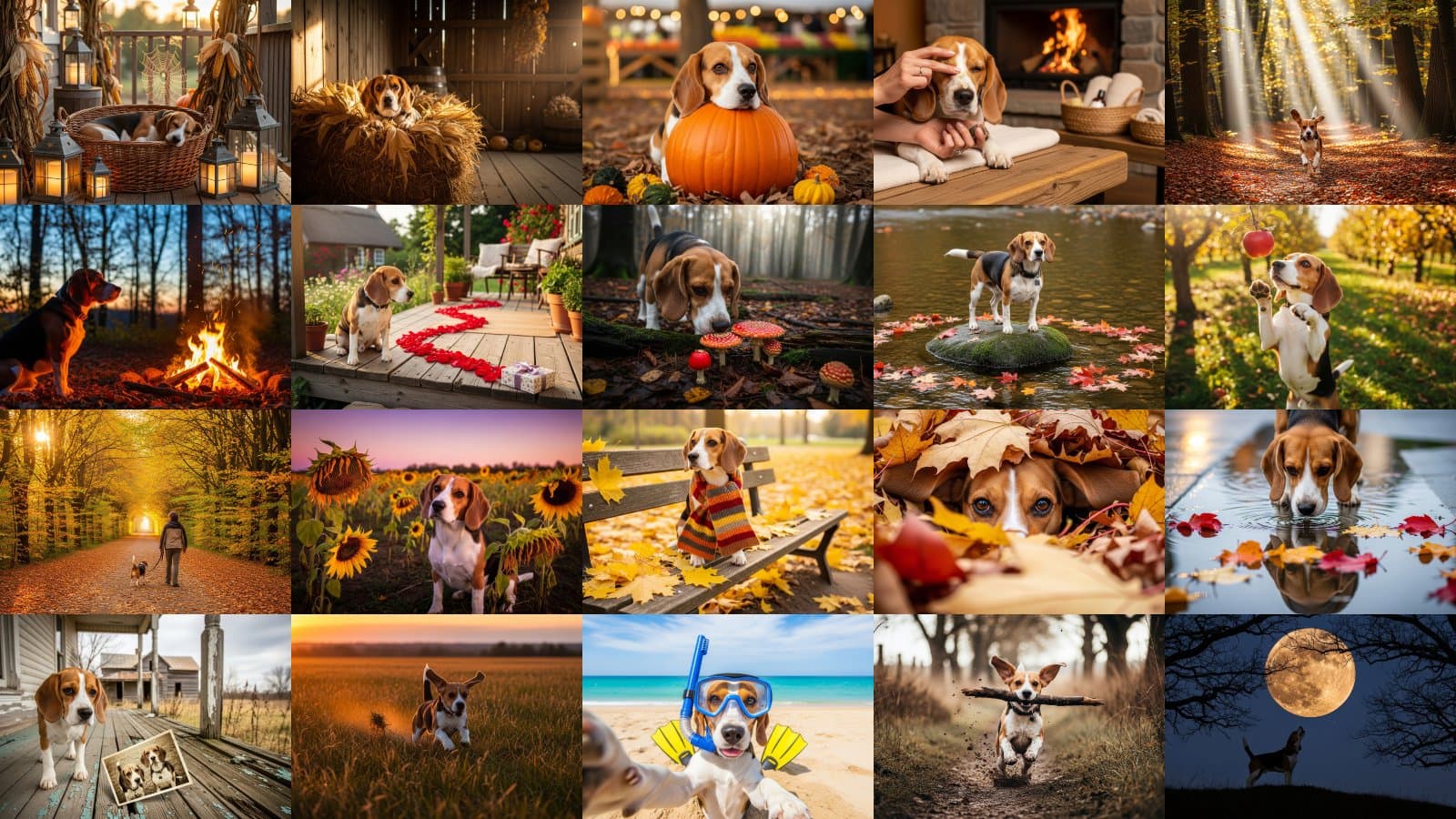 Beagle Dog Portraits Gallery