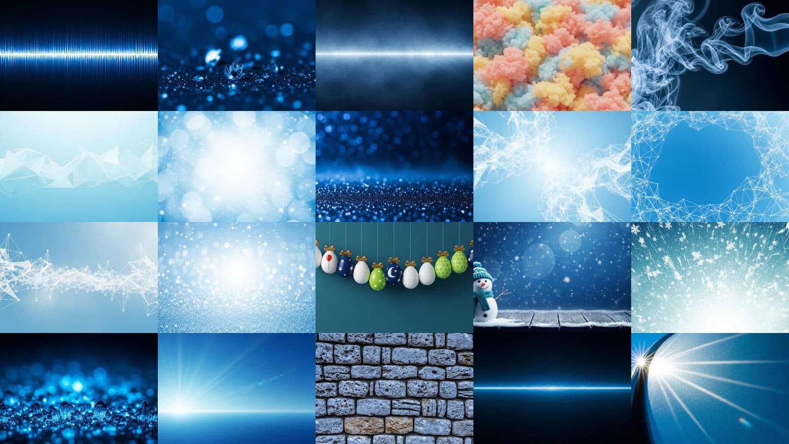 Blue Backgrounds Collection