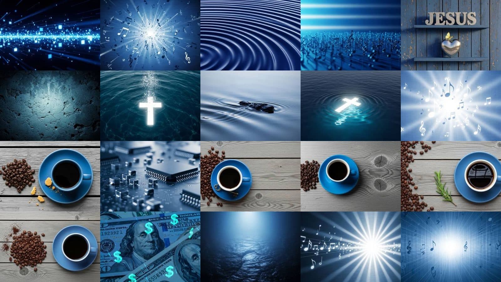 Blue Backgrounds Collection