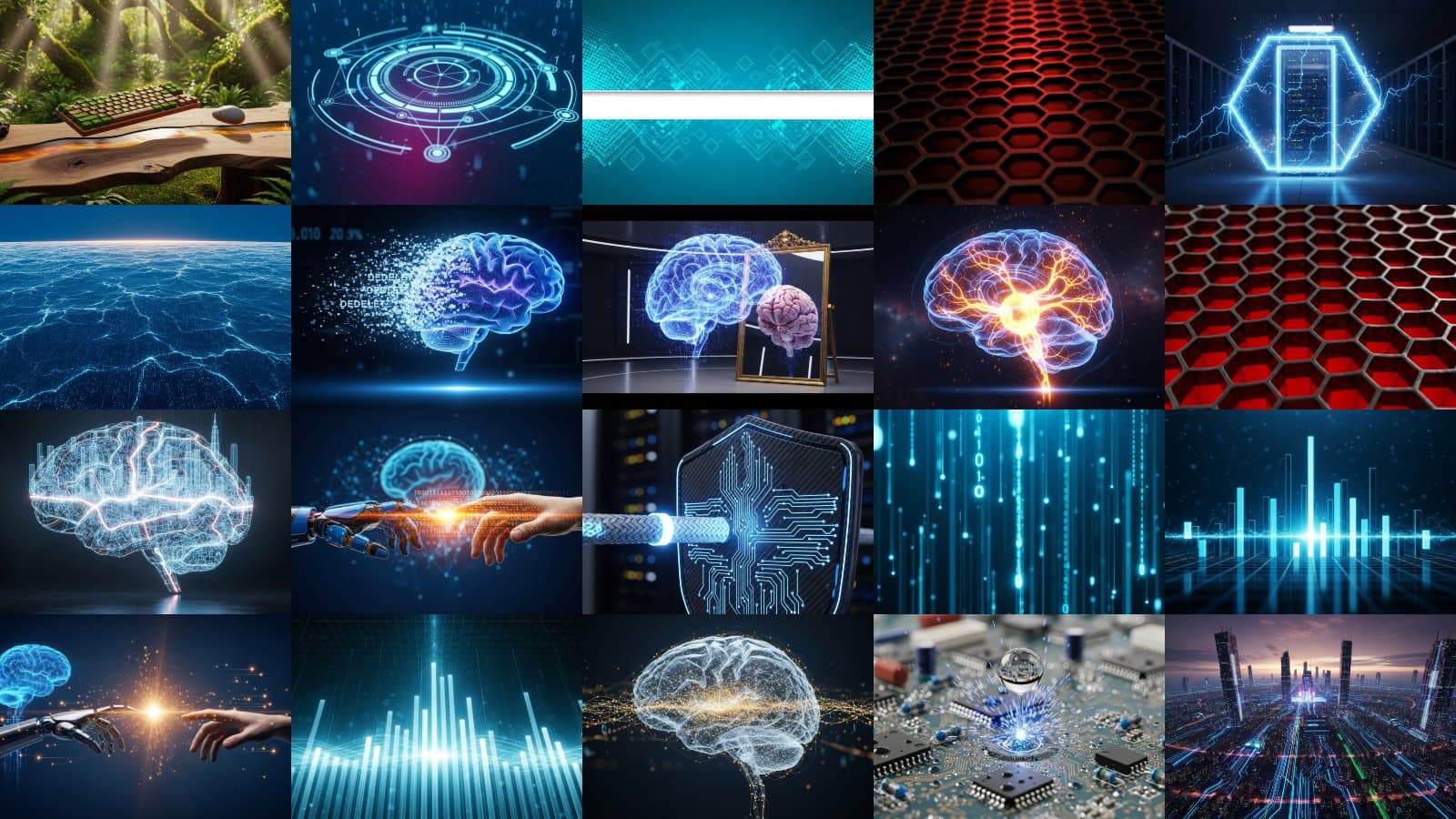 Blue Tech Visuals Bundle