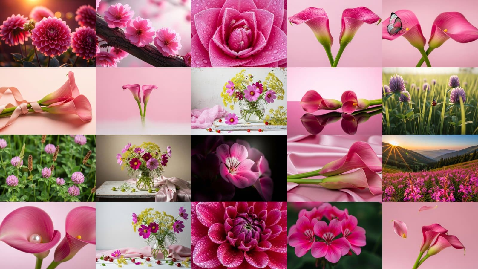 Blushing Botanicals: Pink Blooms