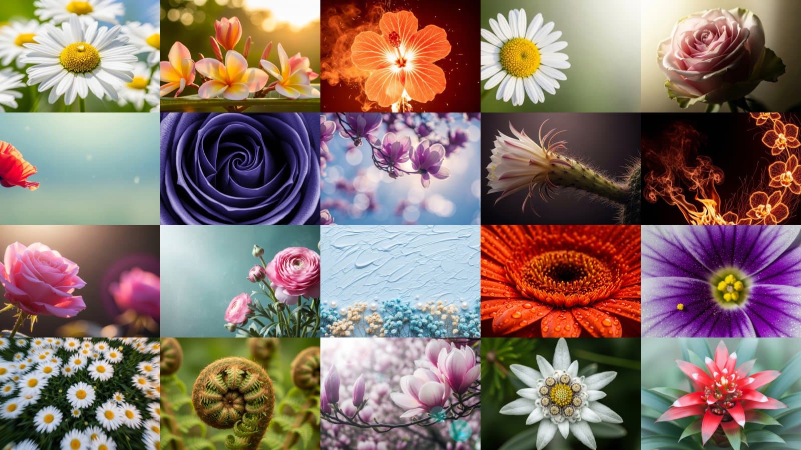 Botanical Artistry: Diverse Blooms