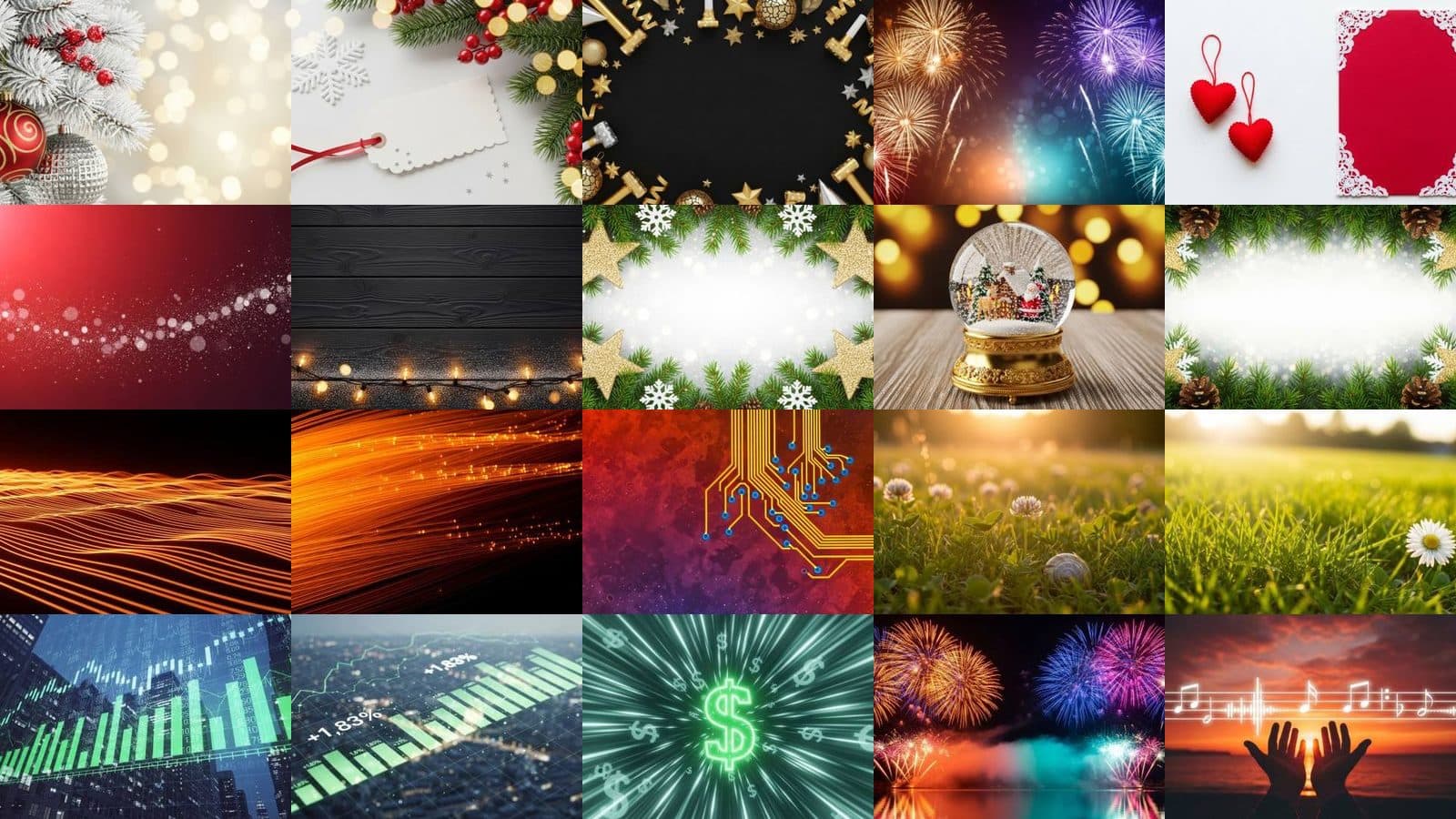 Festive Backgrounds Collection