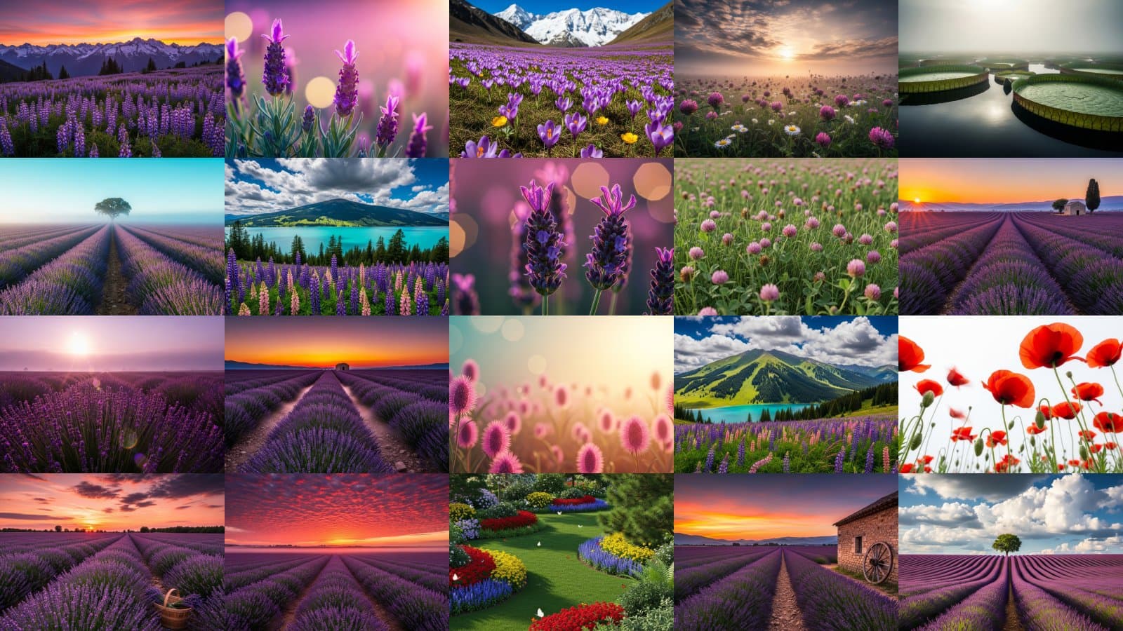 Floral Vistas, Golden Hours