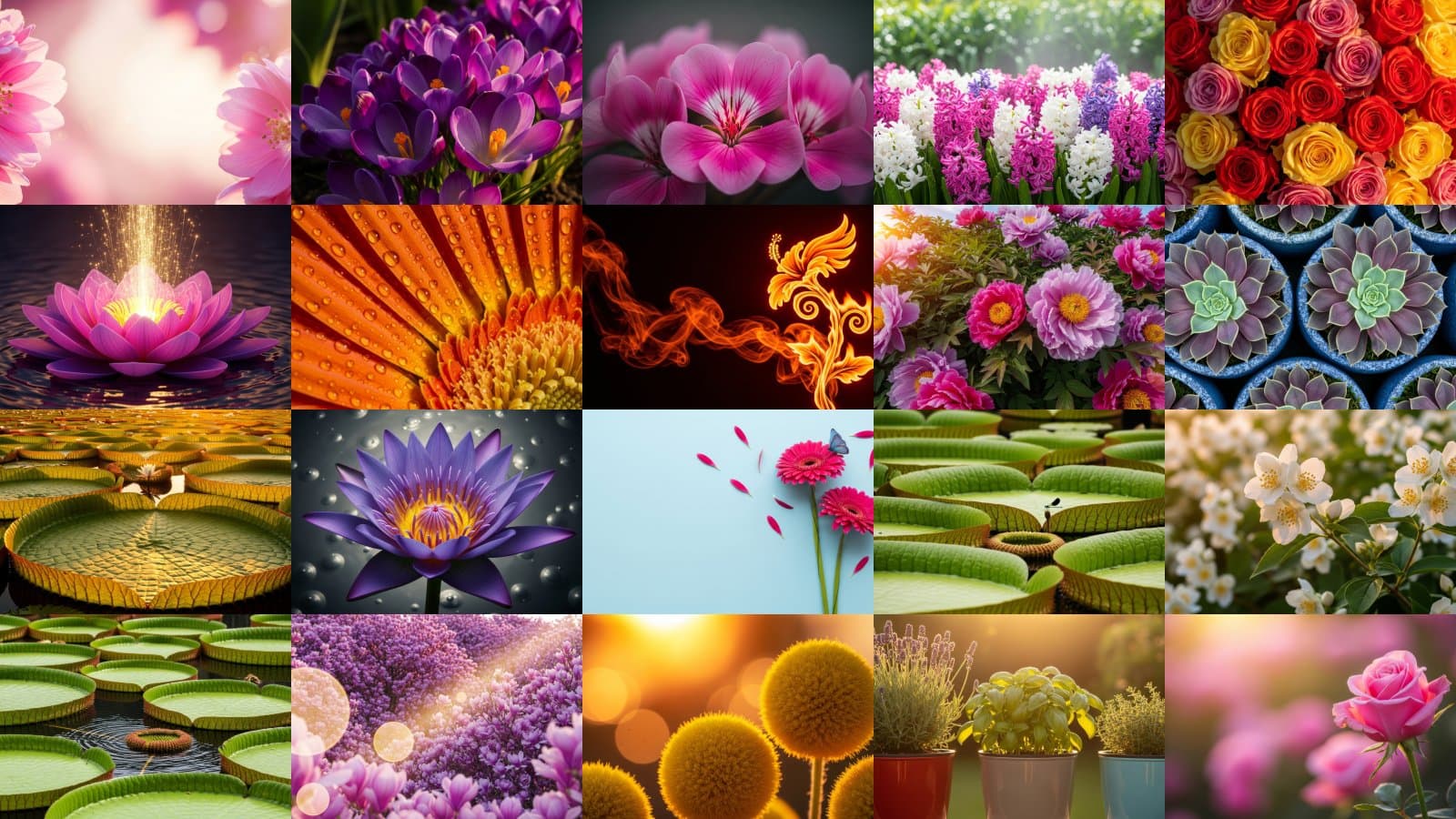 Golden Hour Floral Enchantment