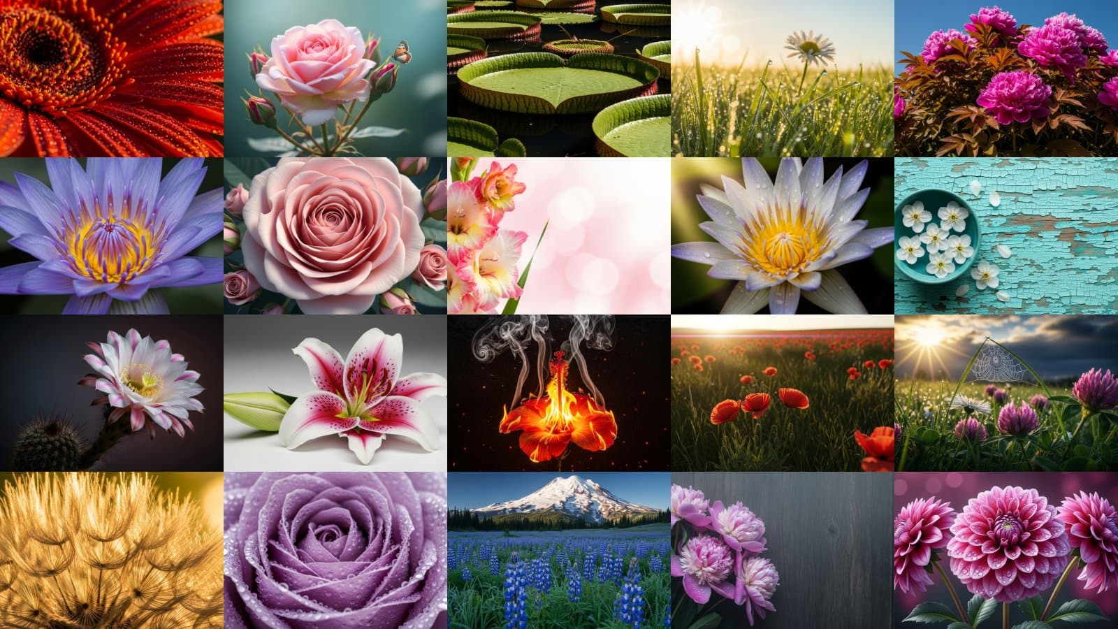Luminous Morning Flower Details