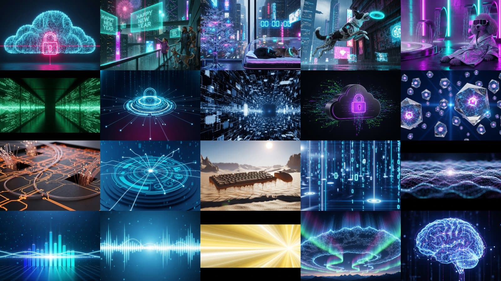 Modern Cyberpunk Technology Set