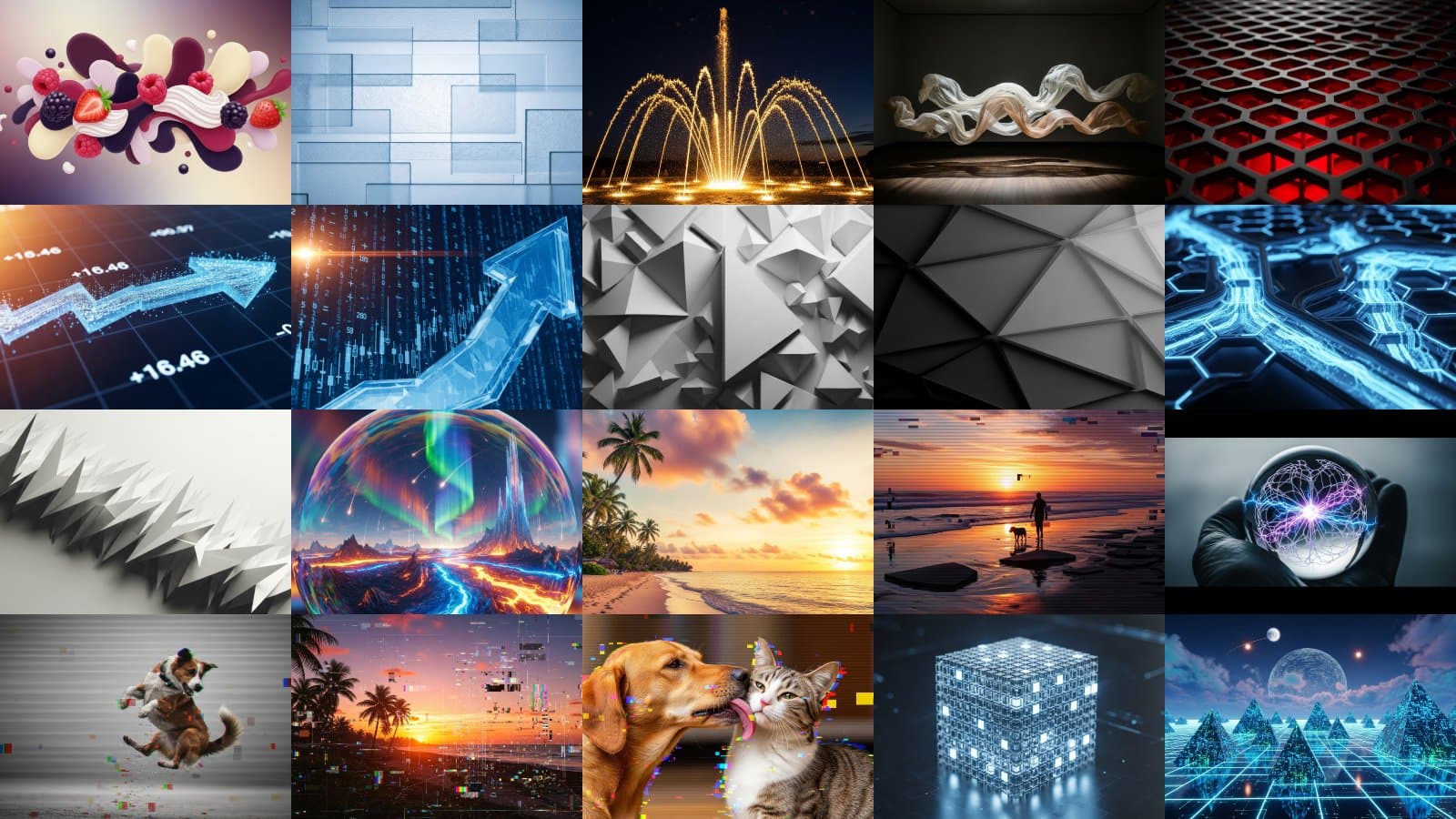 Modern Futuristic Graphics Set
