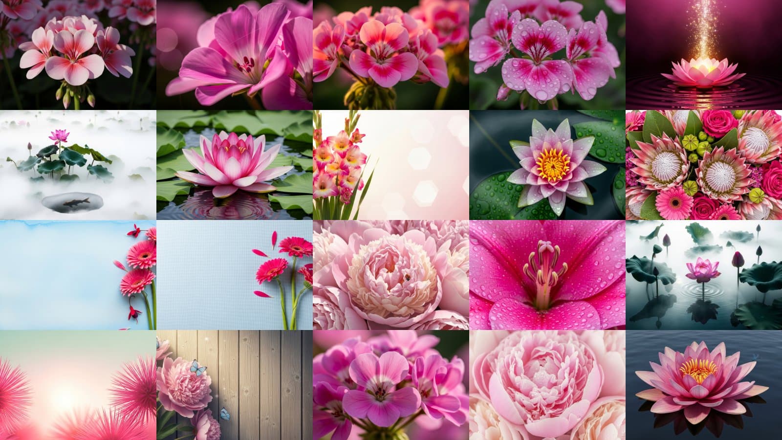 Pink Petals, Ethereal Blooms