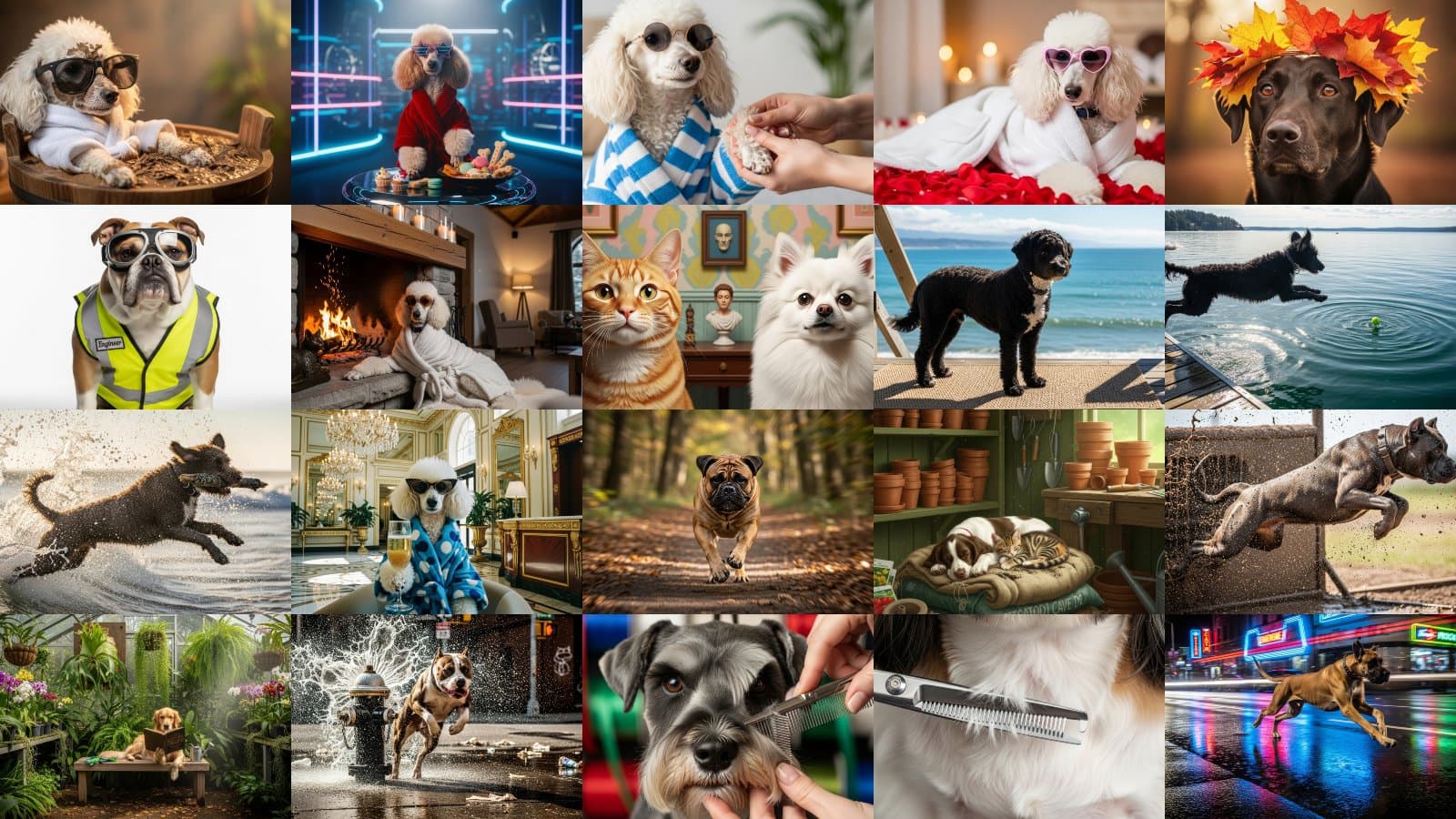 Poodle & Wearing Portrait Series Vol. 5