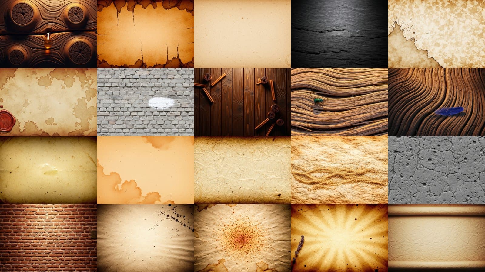 Raw Aged Materials Collection