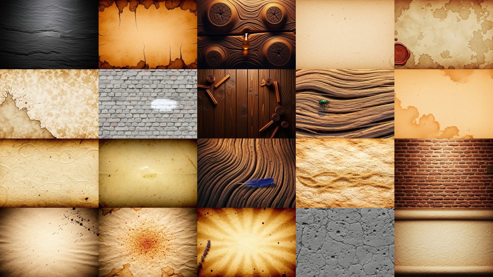 Raw Aged Materials Collection