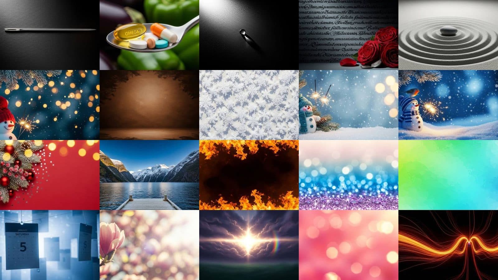 Silver Backgrounds Collection