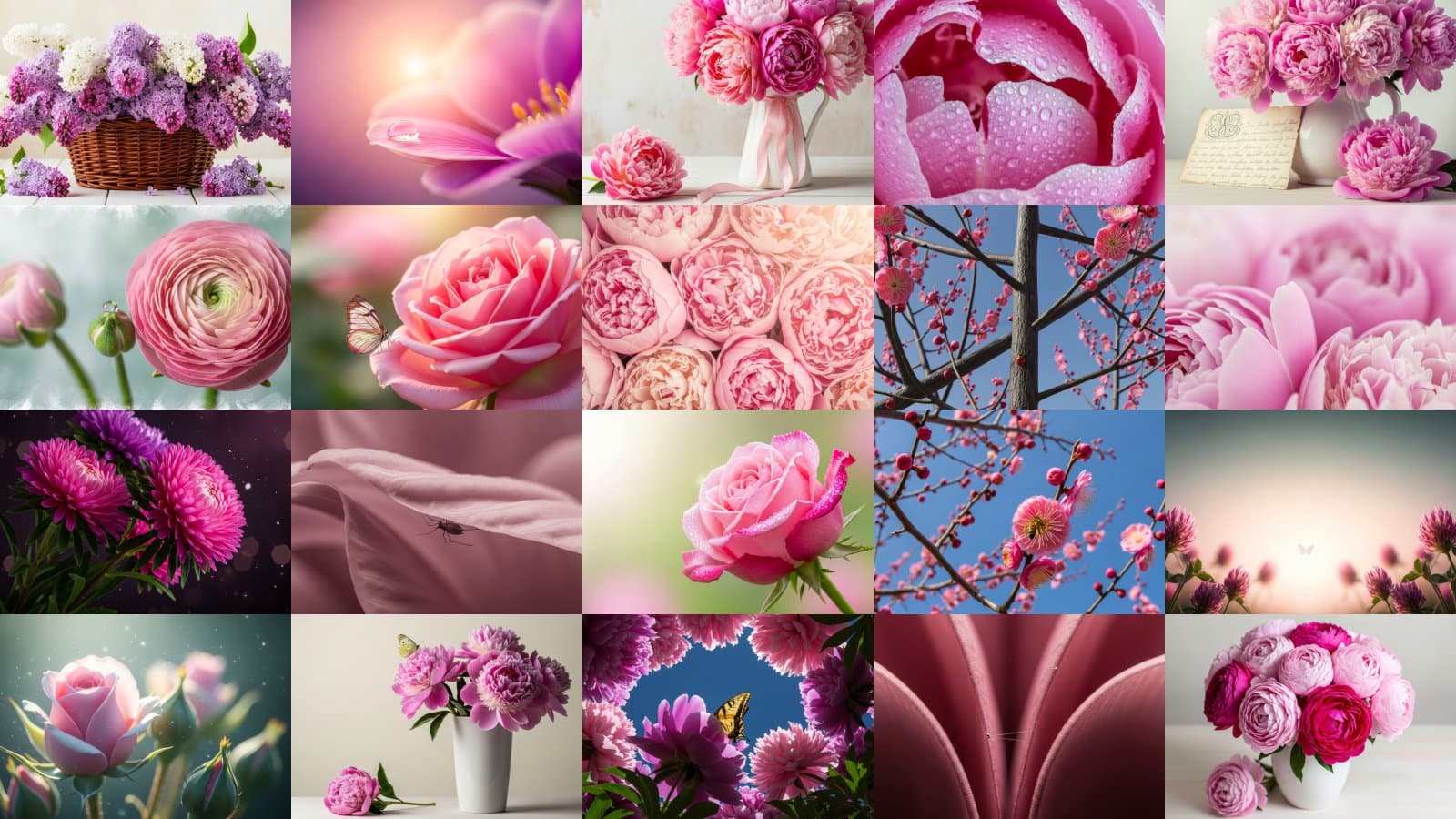 Soft Pink Garden Wonders