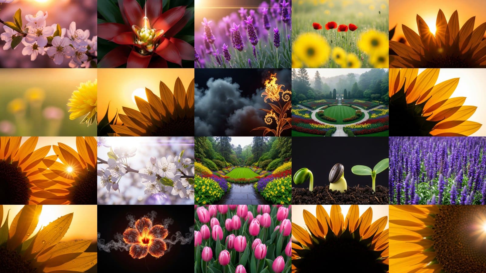 Sun-Kissed Botanical Splendor