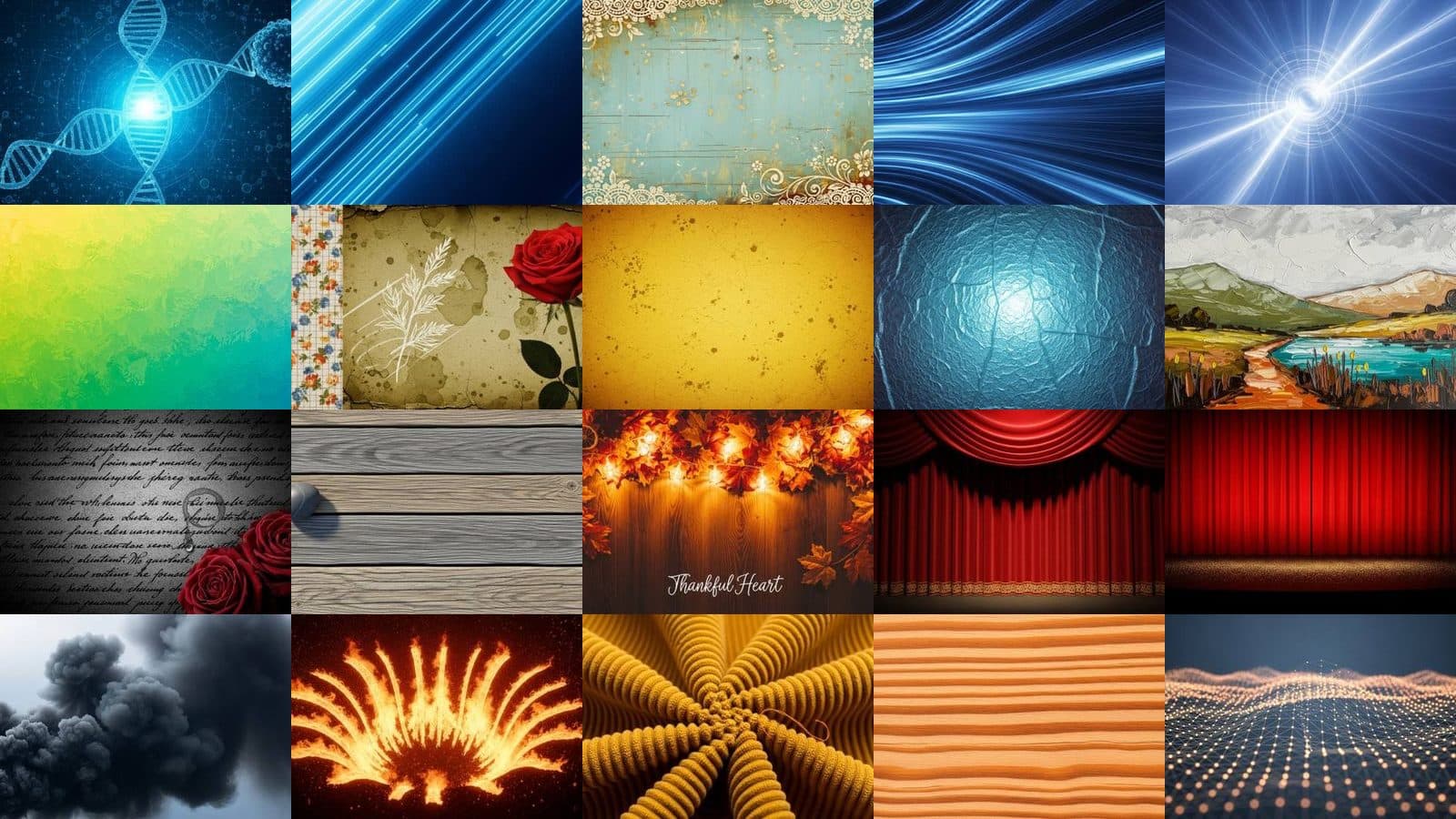 Synthetic Backgrounds Collection