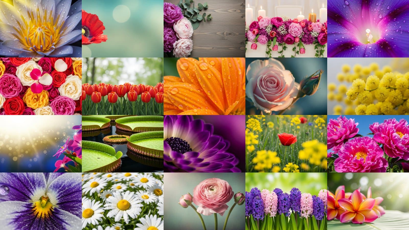 Vibrant Vintage Floral Blooms