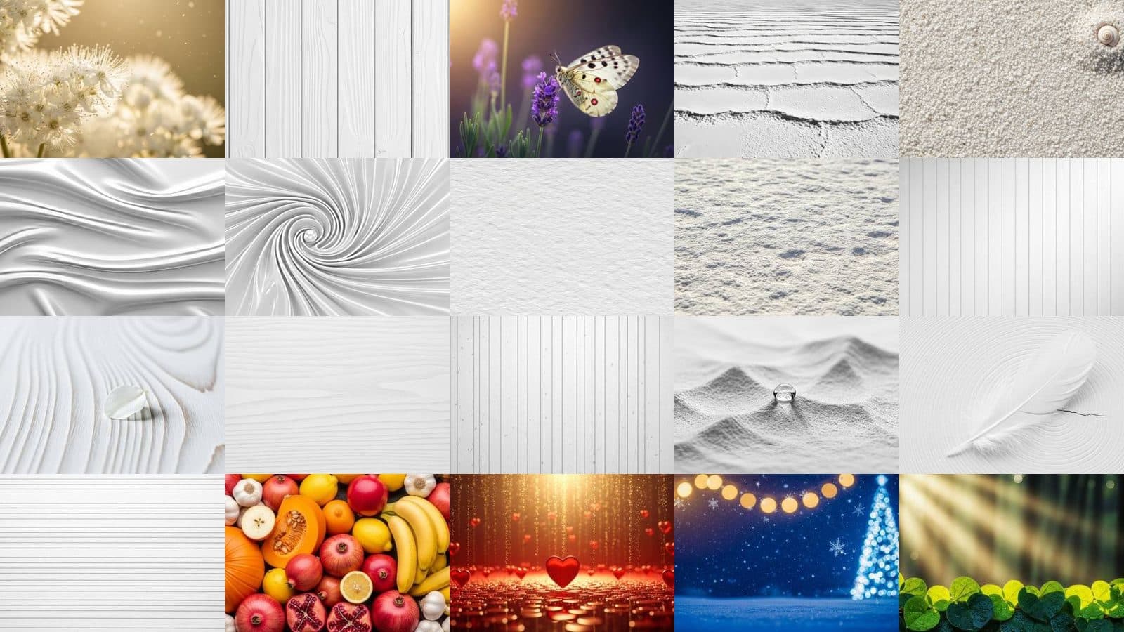 White Backgrounds Collection