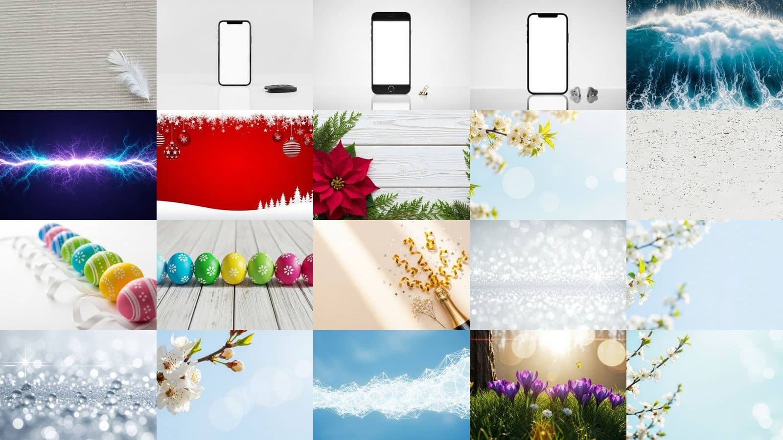 White Backgrounds Collection