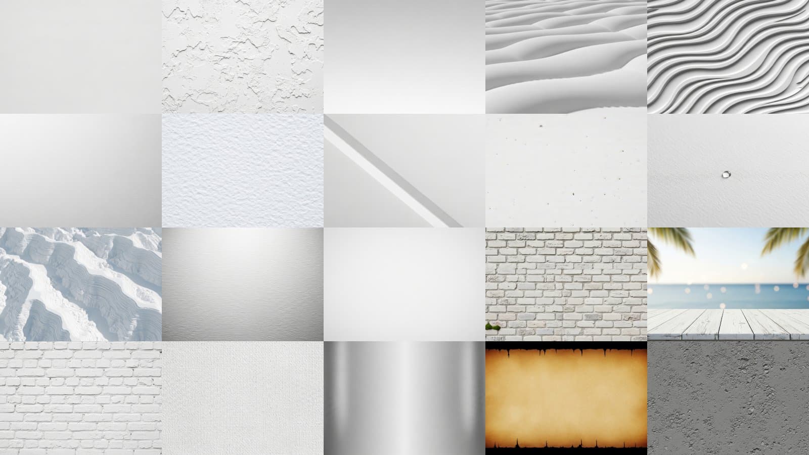 White Texture & Pattern Bundle Vol. 4