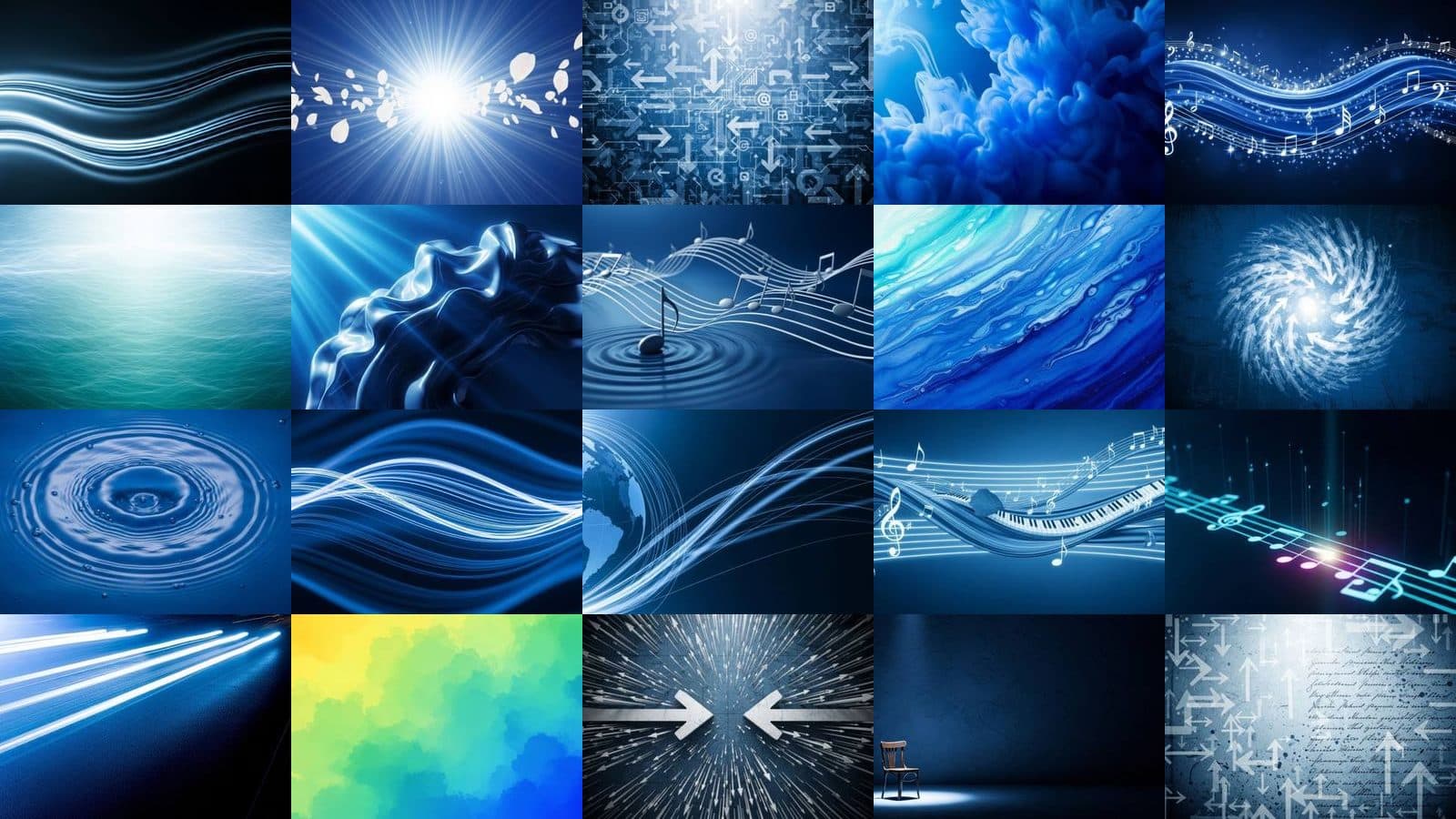 Blue Backgrounds Collection