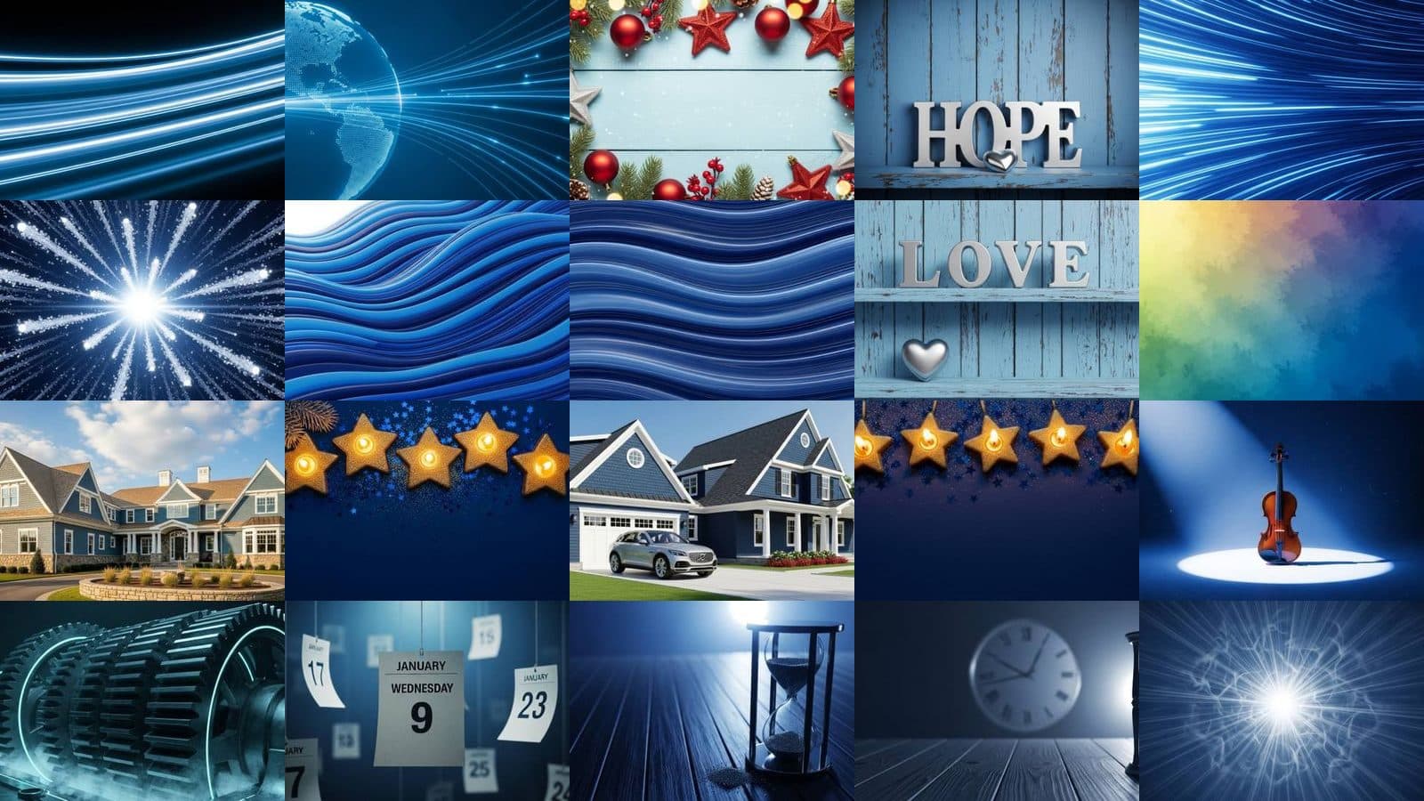Blue Backgrounds Collection Vol. 5