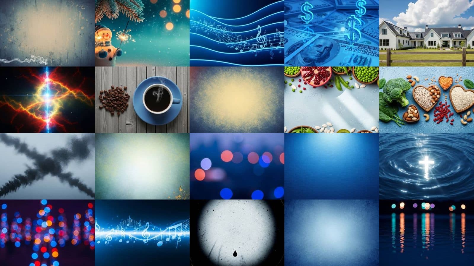 Blue Backgrounds Collection Vol. 7
