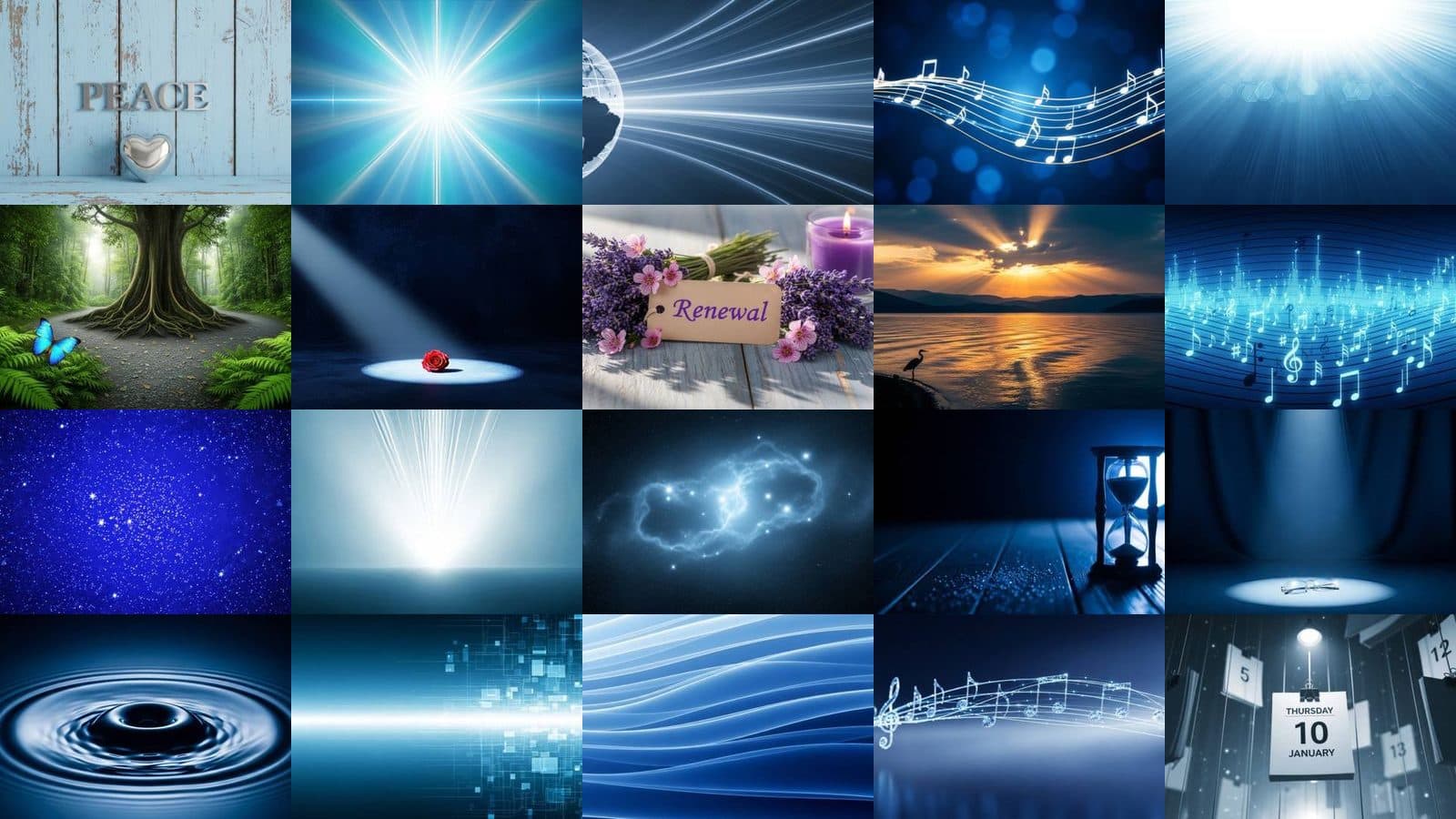 Blue Backgrounds Collection Vol. 7