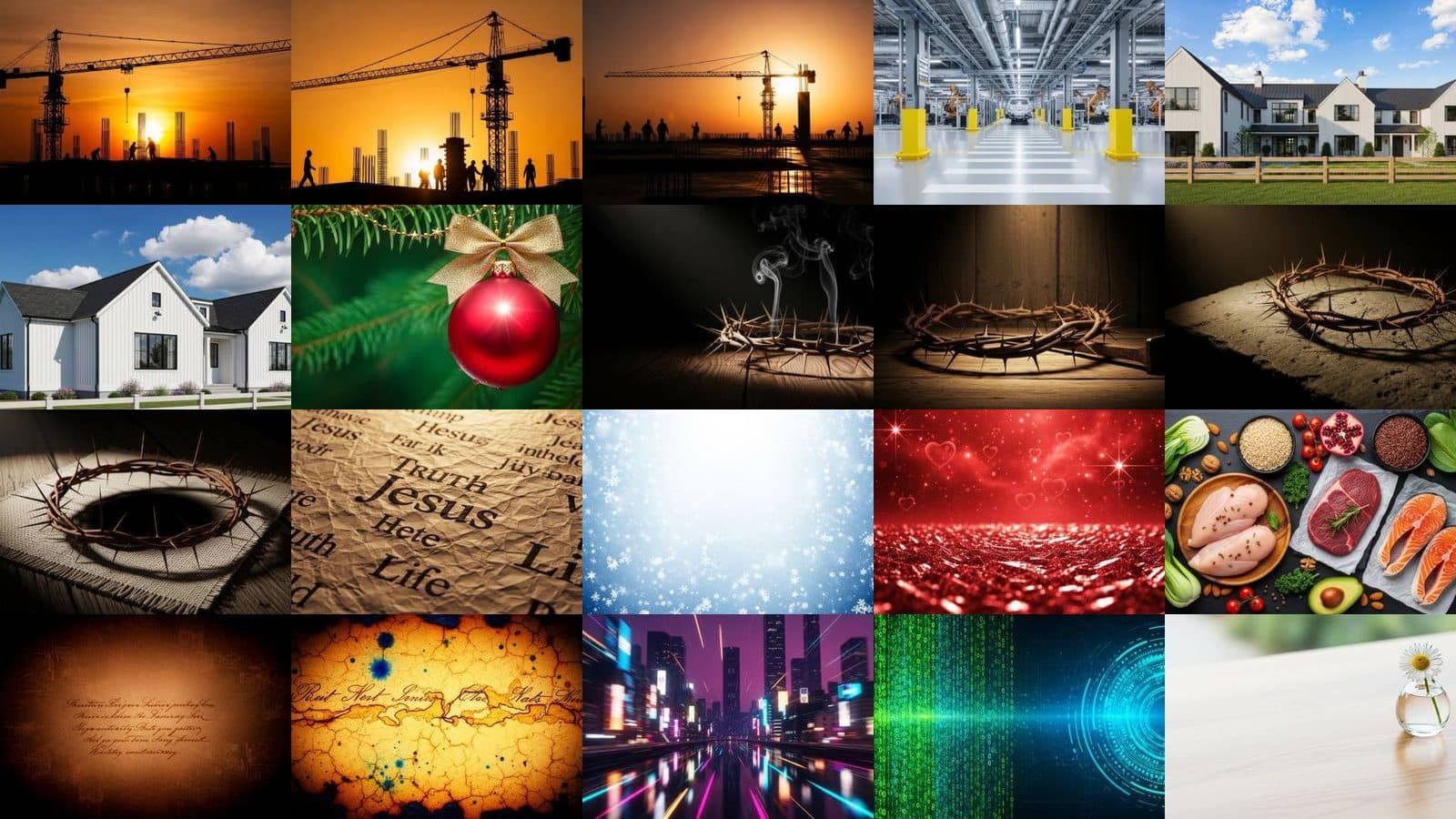 Construction Backgrounds Collection