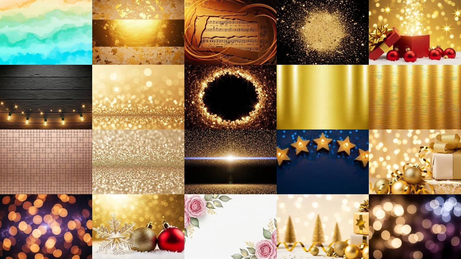Gold Backgrounds Collection