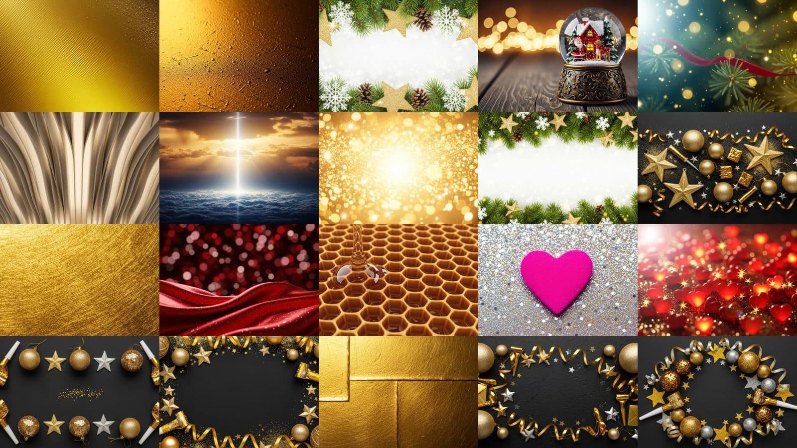 Gold Backgrounds Collection
