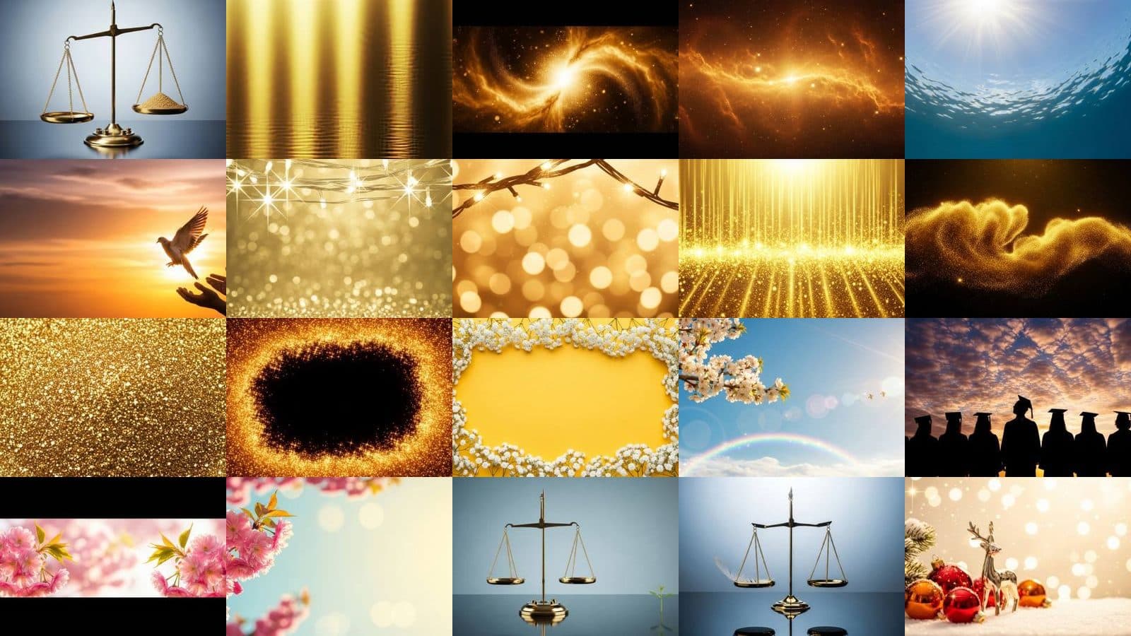 Golden Backgrounds Collection
