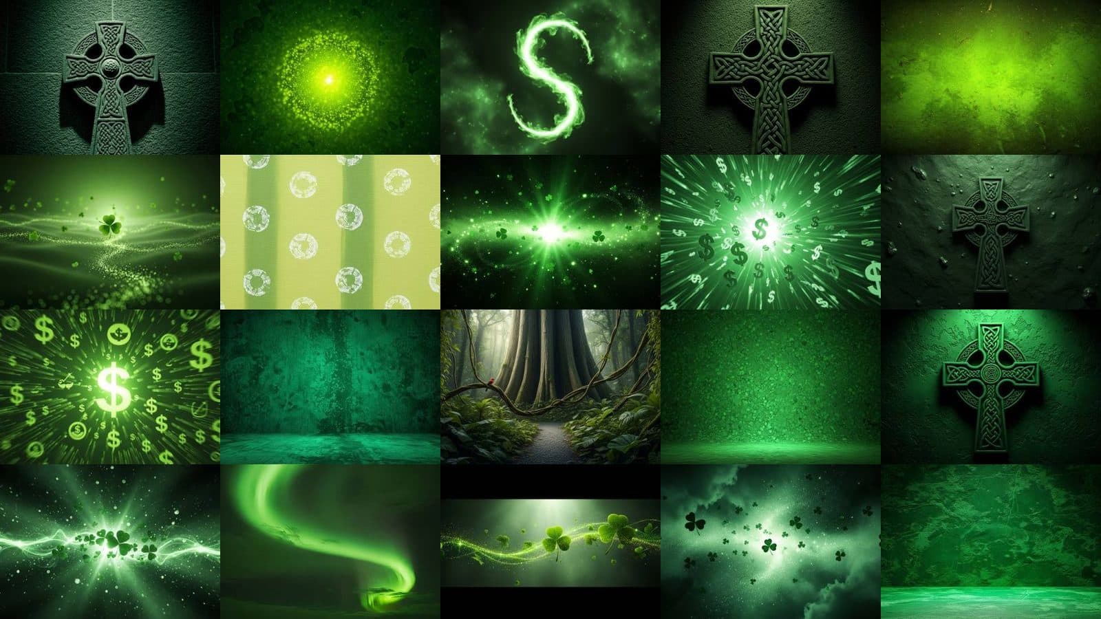 Green Backgrounds Collection