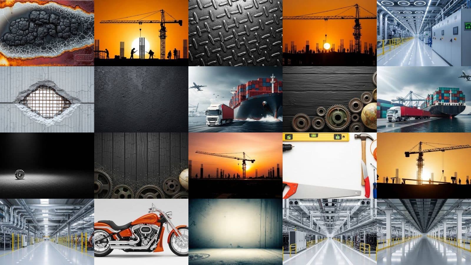 Industrial Backgrounds Collection