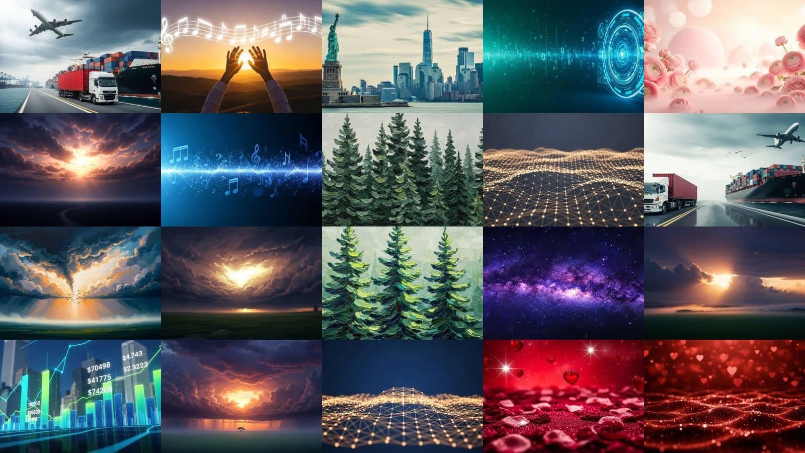 Landscape Backgrounds Collection
