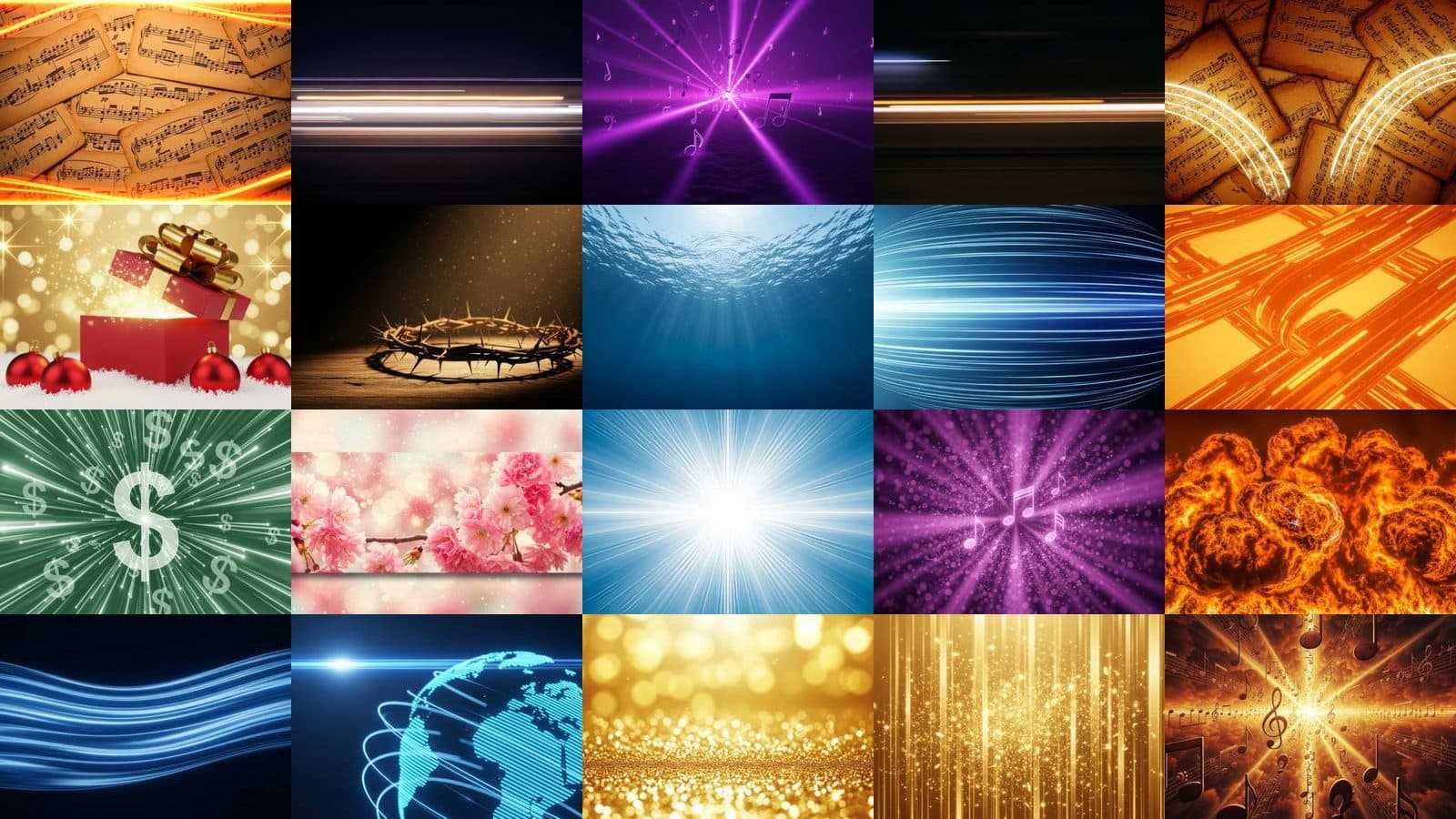 Light Backgrounds Collection