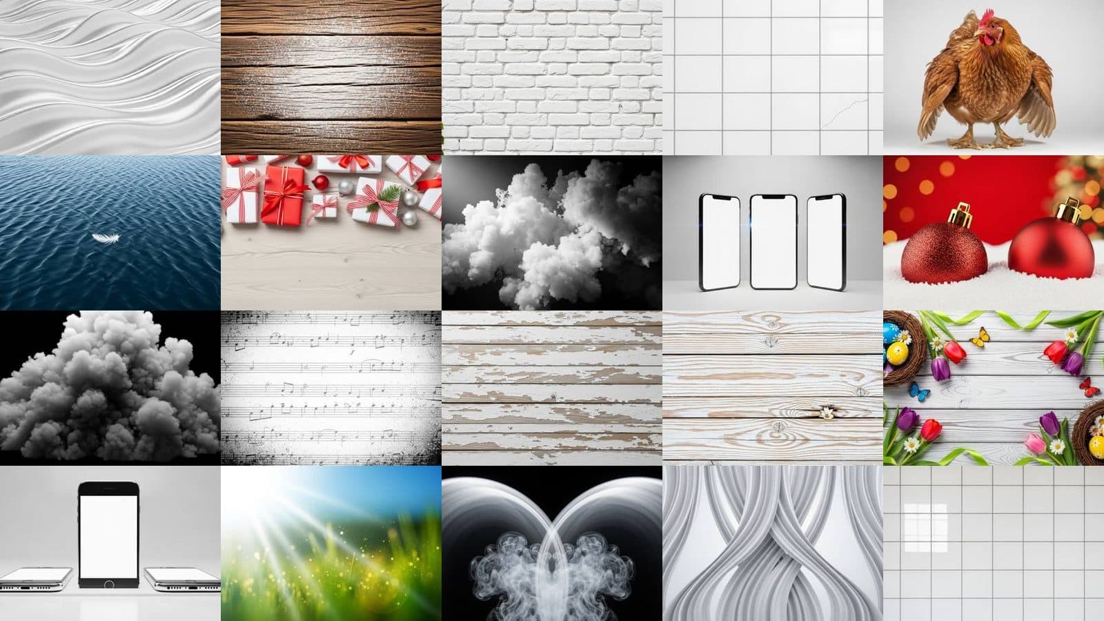 White Backgrounds Collection