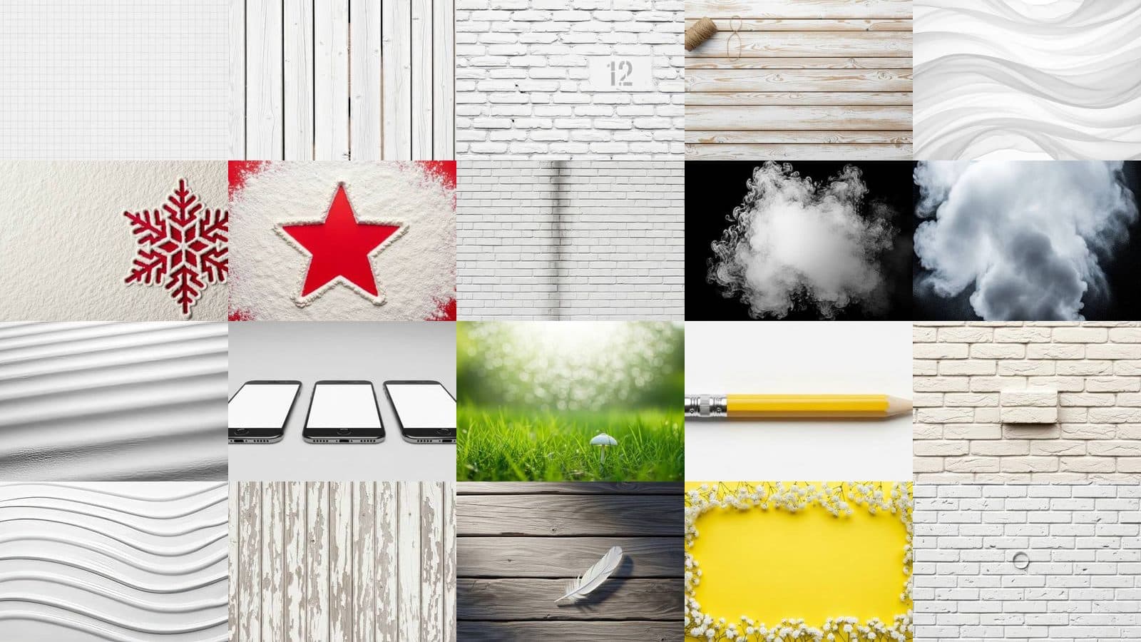 White Backgrounds Collection Vol. 3
