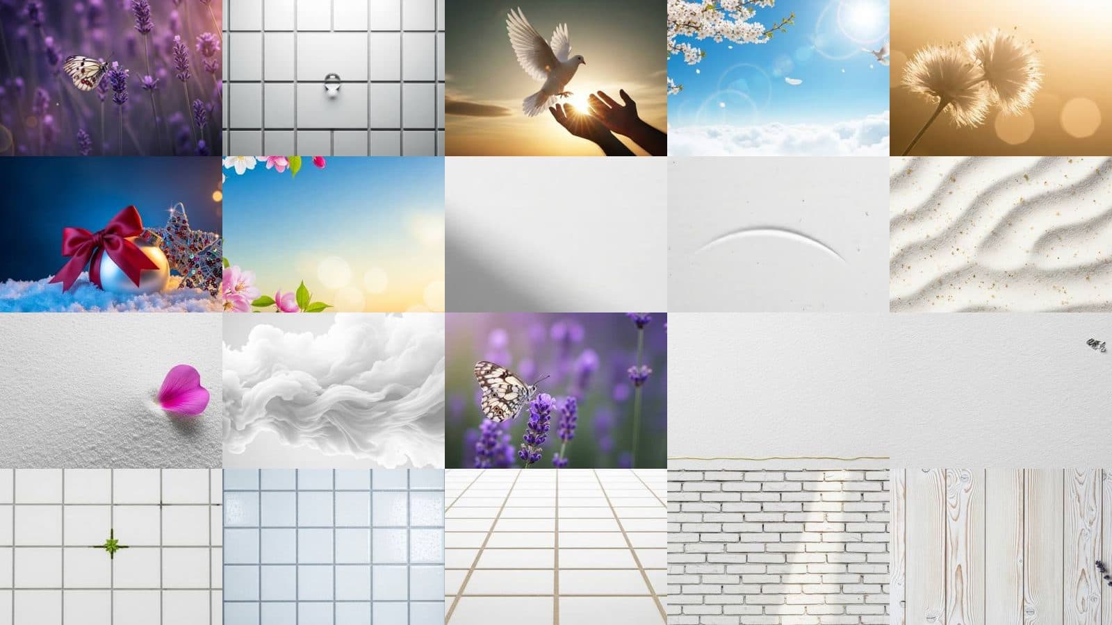 White Backgrounds Collection Vol. 4
