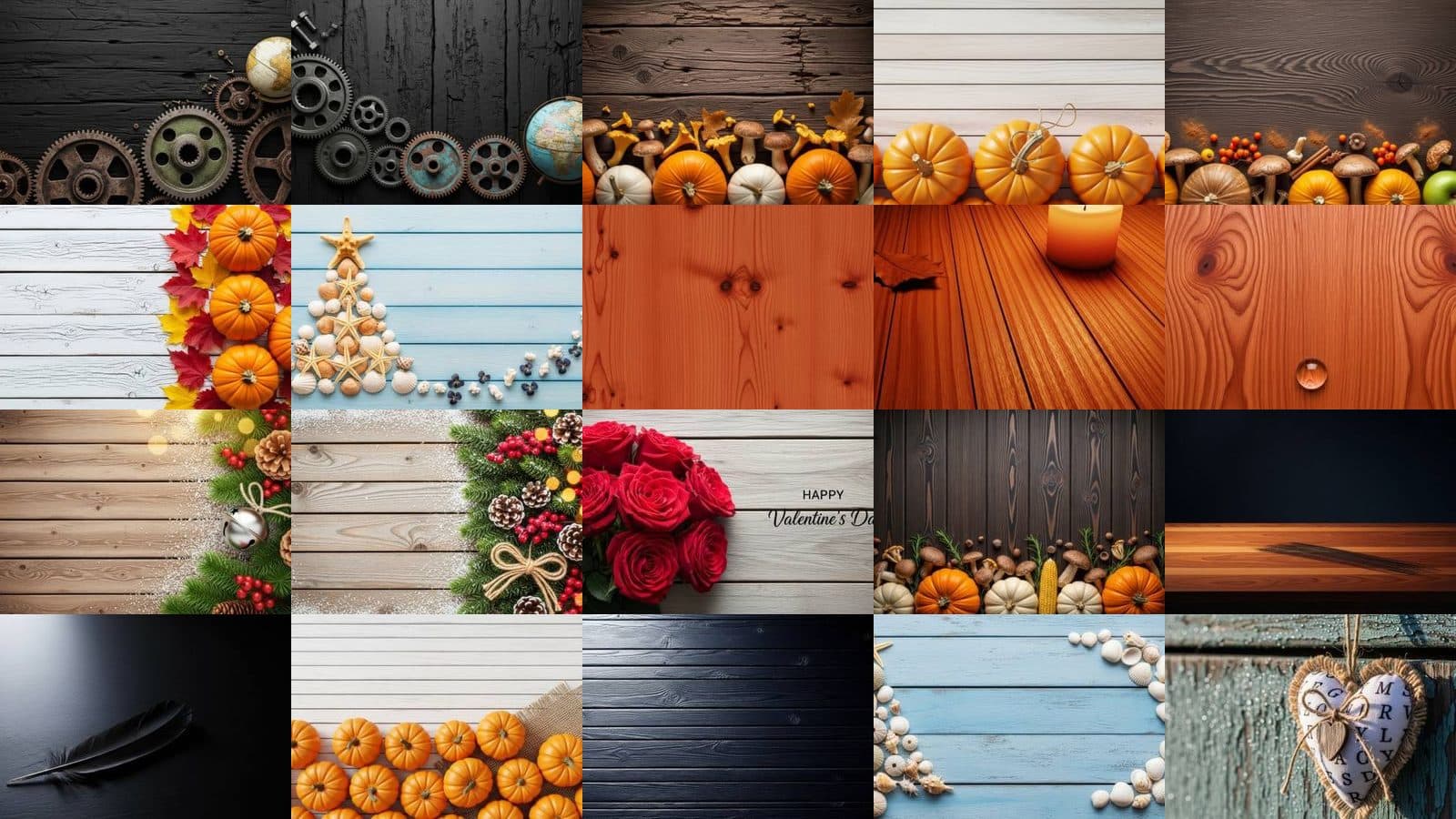 Wood Backgrounds Collection