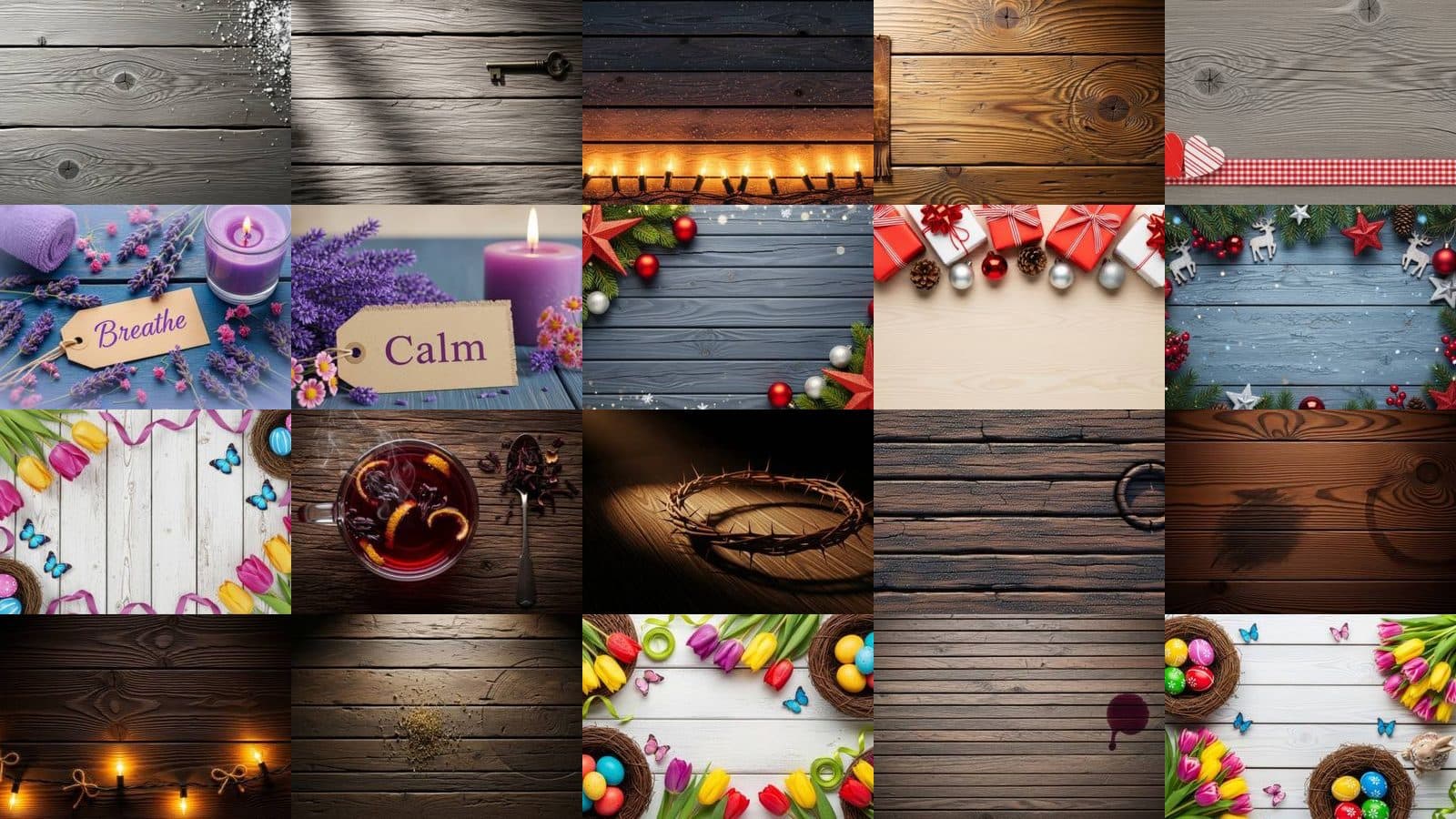 Wood Backgrounds Collection