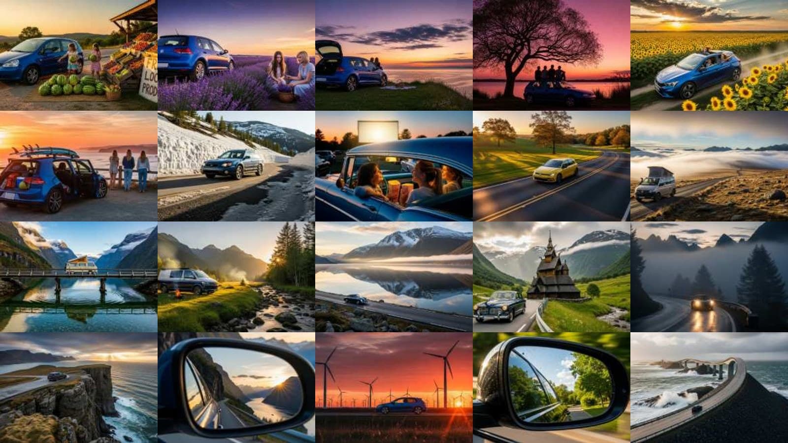 Blue Vehicles Collection