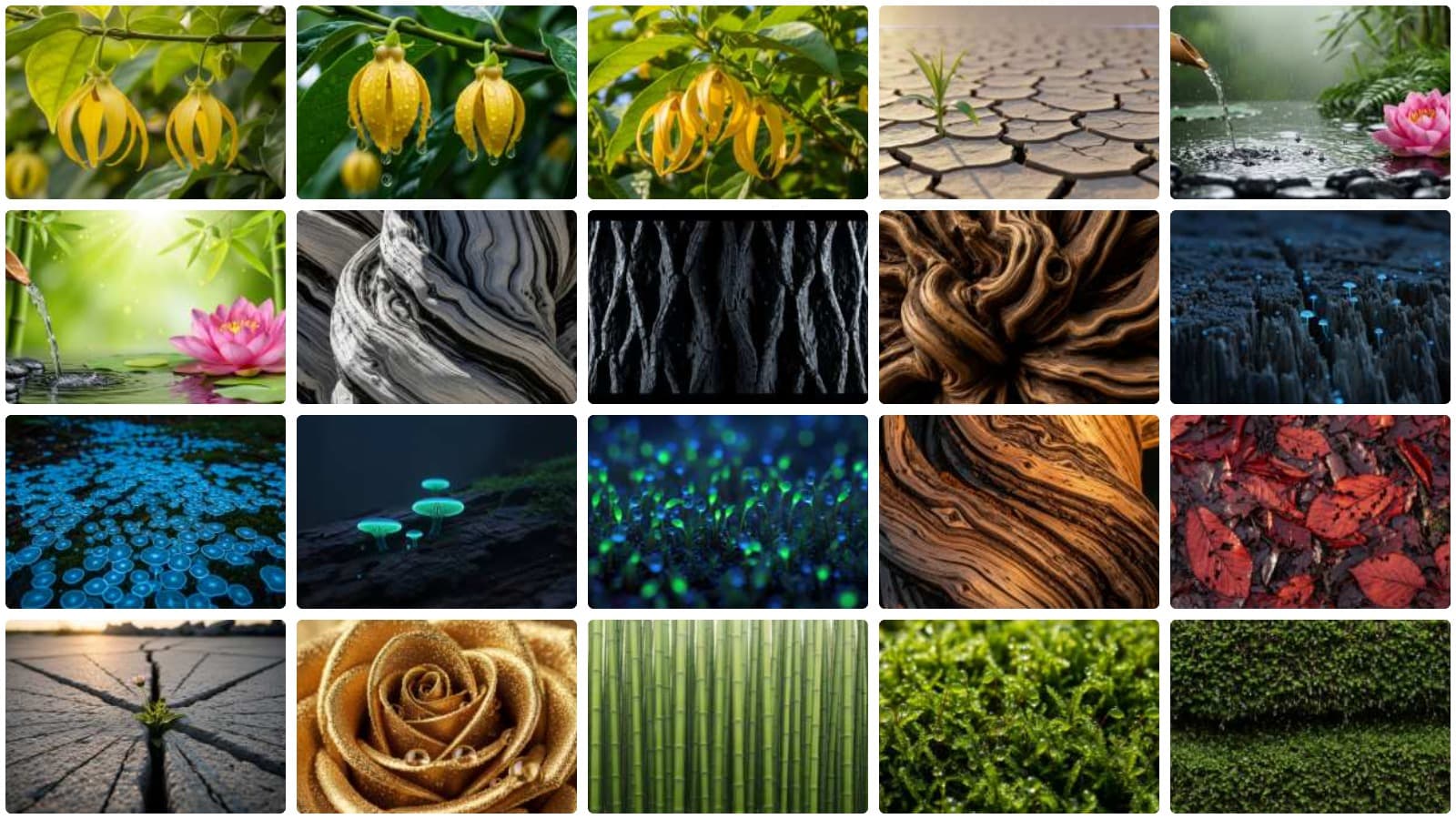 Botanical Wonders: Earth's Textures