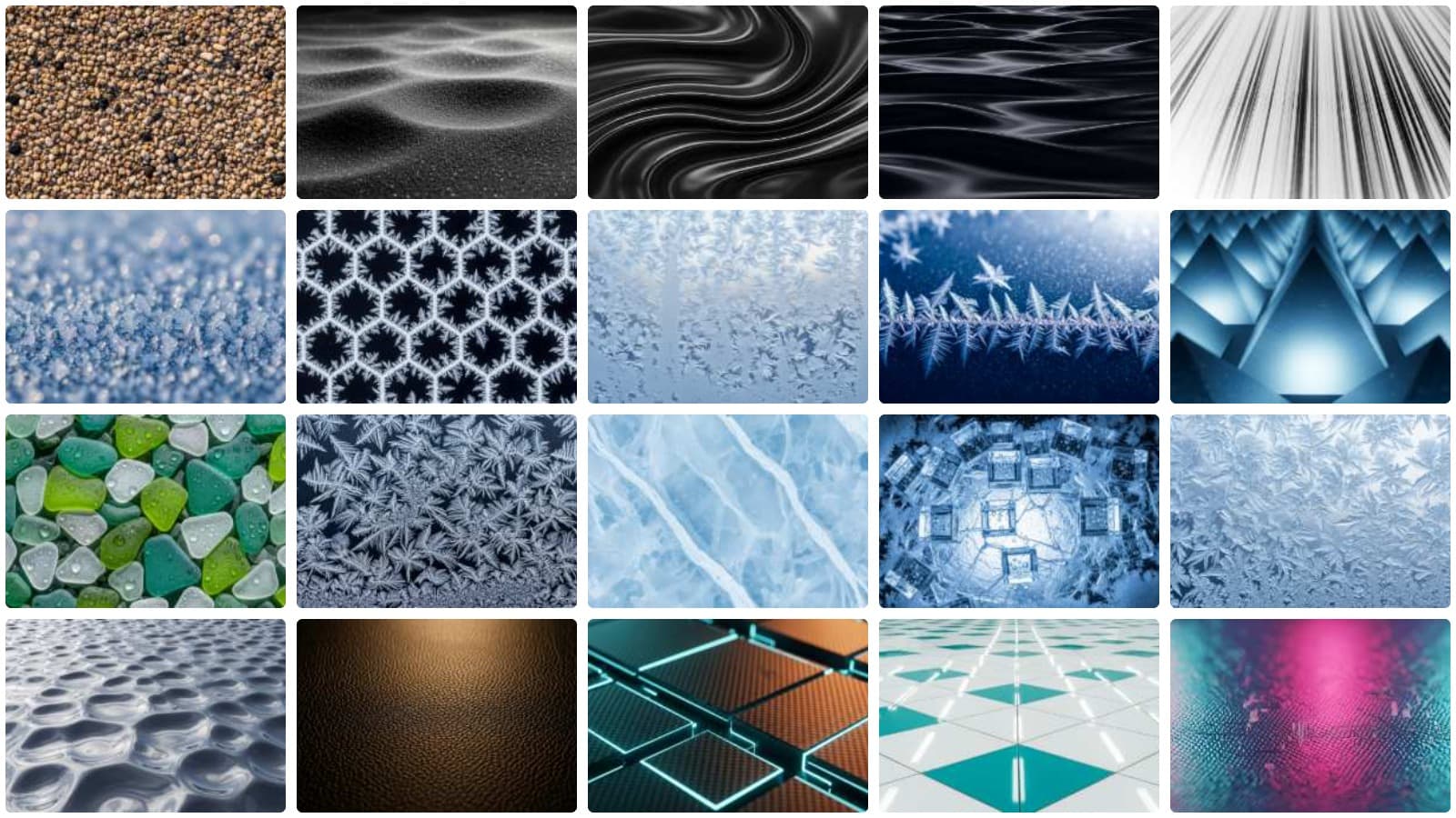Frozen, Flowing, & Future Textures