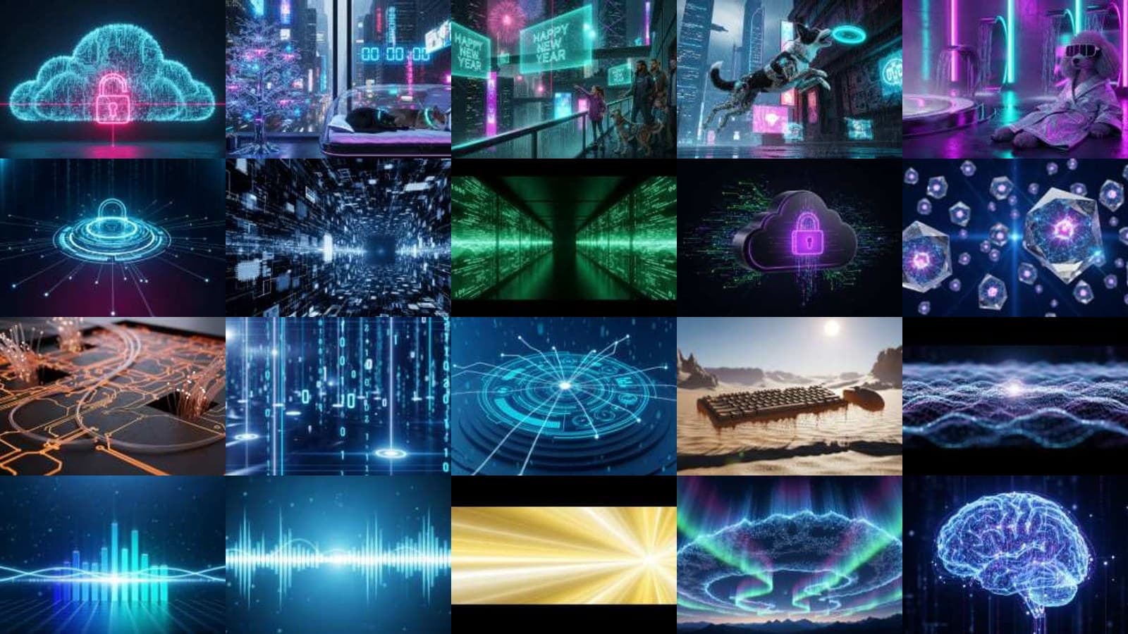 Modern Cyberpunk Technology Set