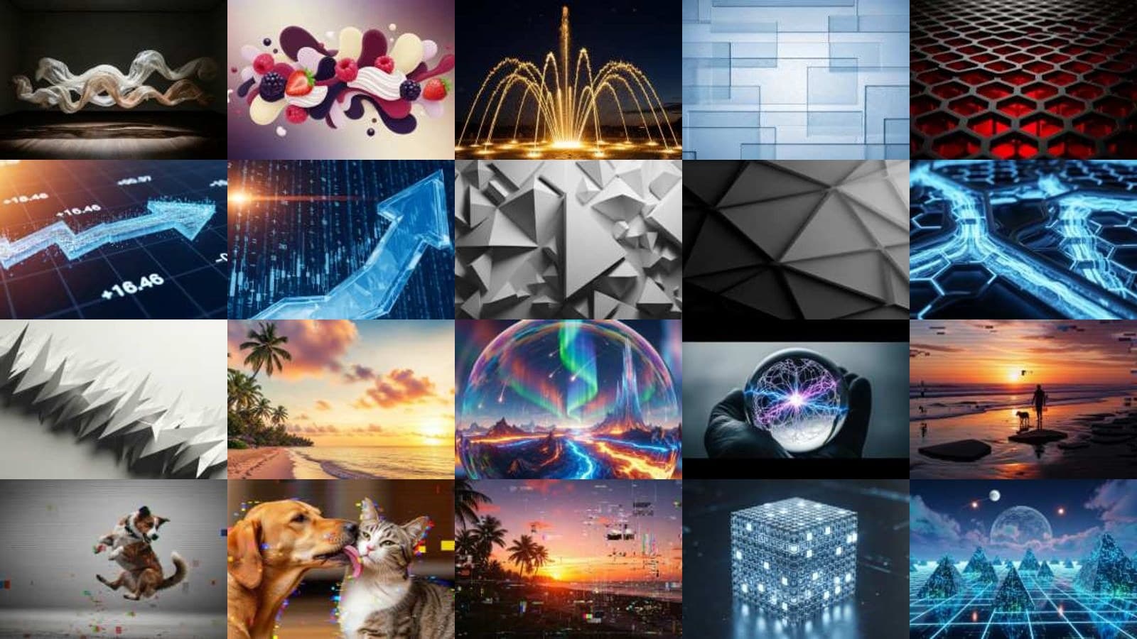 Modern Futuristic Graphics Set