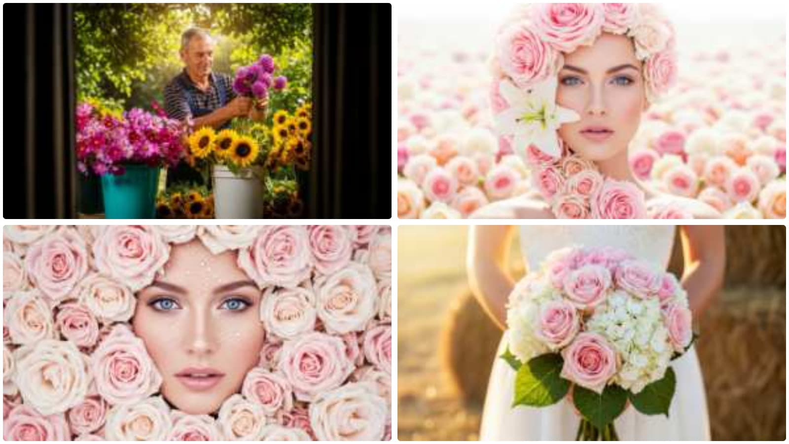 People Amidst Floral Beauty