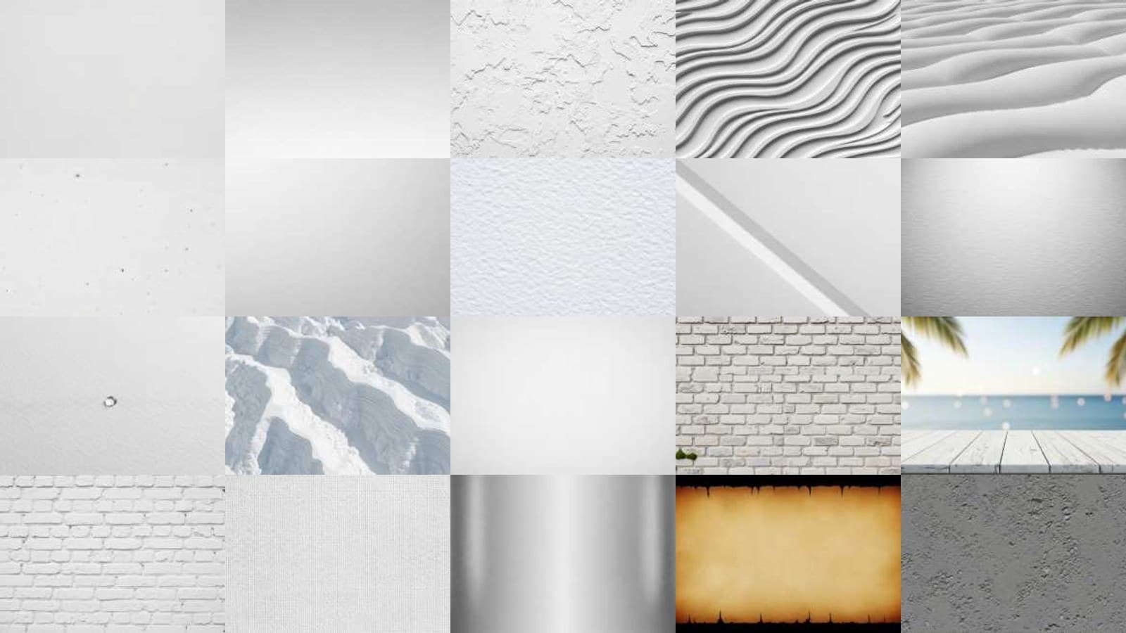 White Texture & Pattern Bundle Vol. 4